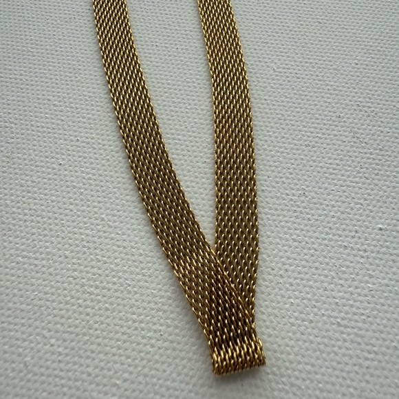 Anthropologie Gold Mesh Choker Necklace - Picture 8 of 8